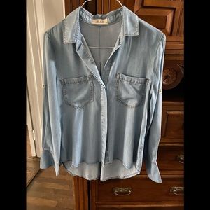 Bella Dahl Chambray Shirt S